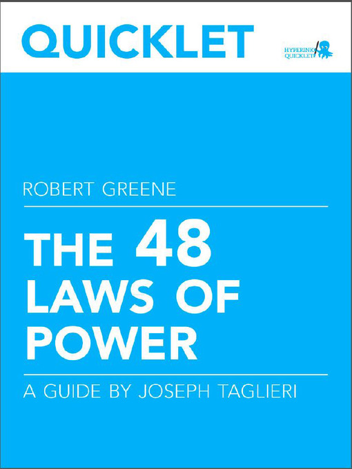 Title details for Quicklet on Robert Greene's the 48 Laws of Power by Joseph  Taglieri - Available